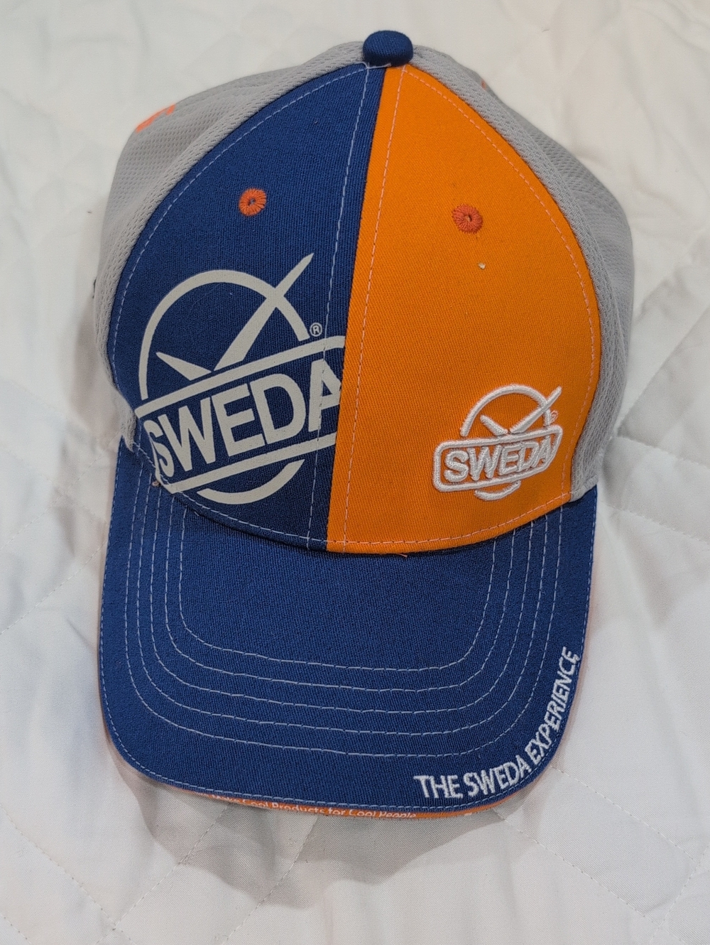 Sweda Men’s Blue & Orange Logo Baseball Cap